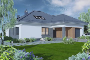  Projekt domu Domidea 2 d (WAC1004) - projekt domu parterowego - Zdjęcie 2