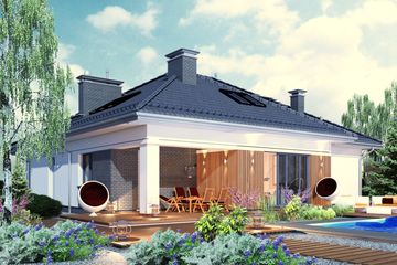  Projekt domu Domidea 2 d (WAC1004) - projekt domu parterowego - Zdjęcie 1