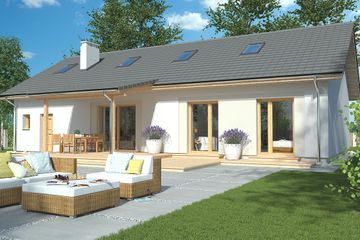  Projekt domu Nina 3 Nova D (WRD2499) - projekt domu parterowego - Zdjęcie 2