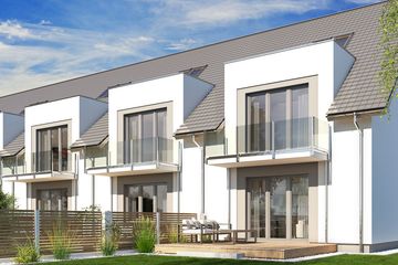 Projekt domu Diana A segment prawy - parterowy z poddaszem dom o powierzchni 98,90 m², dach dwuspadowy - ujęcie 2