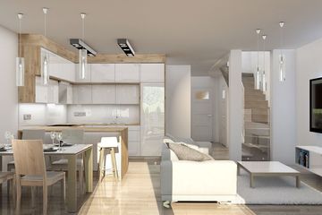 Projekt domu Diana A segment prawy - parterowy z poddaszem dom o powierzchni 98,90 m², dach dwuspadowy - ujęcie 10