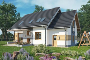  Projekt domu Sambor Neo (1528) (KRD2678) - projekt domu parterowego z poddaszem - Zdjęcie 3