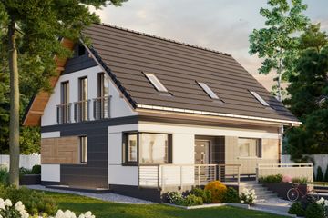  Projekt domu Sandra (1532) (KRD2684) - projekt domu parterowego z poddaszem - Zdjęcie 1