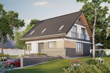  Projekt domu Sandra (1532) (KRD2684) - projekt domu parterowego z poddaszem - Zdjęcie 2