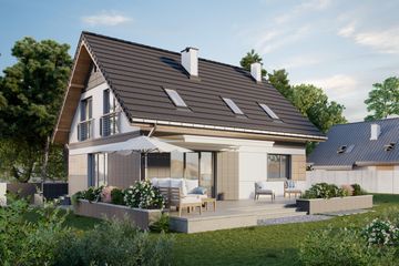  Projekt domu Sandra (1532) (KRD2684) - projekt domu parterowego z poddaszem - Zdjęcie 3