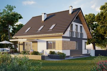  Projekt domu Sandra (1532) (KRD2684) - projekt domu parterowego z poddaszem - Zdjęcie 4