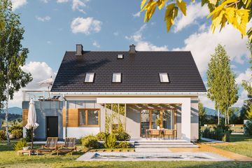  Projekt domu Renata (1533) (KRD2685) - projekt domu parterowego z poddaszem - Zdjęcie 4