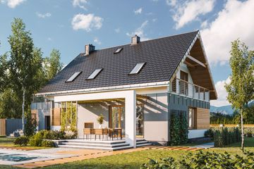  Projekt domu Renata (1533) (KRD2685) - projekt domu parterowego z poddaszem - Zdjęcie 5