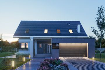  Projekt domu Zenon Rex (1530) (KRD2688) - projekt domu parterowego z poddaszem - Zdjęcie 3