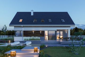  Projekt domu Zenon Rex (1530) (KRD2688) - projekt domu parterowego z poddaszem - Zdjęcie 5