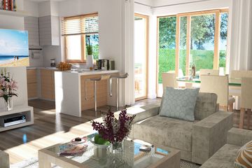  Projekt domu Andrzej bliźniak (WRD2513) - projekt domu parterowego z poddaszem - Zdjęcie 4