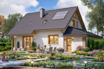  Projekt domu BW-49 wariant 1 (JGC1131) - projekt domu parterowego z poddaszem - Zdjęcie 2