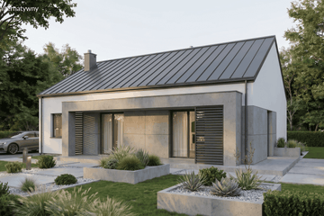 Projekt domu Humilis I - parterowy dom o powierzchni 69,14 m², dach dwuspadowy - ujęcie 13