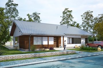  Projekt domu Angustus II G1 (SLS1009) - projekt domu parterowego - Zdjęcie 1