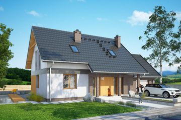  Projekt domu Familiaris II G1 (SLS1037) - projekt domu parterowego z poddaszem - Zdjęcie 1
