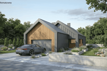 Projekt domu Longus I G2 - parterowy z poddaszem dom o powierzchni 124,11 m², dach dwuspadowy - ujęcie 3