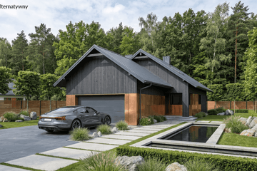 Projekt domu Longus I G2 - parterowy z poddaszem dom o powierzchni 124,11 m², dach dwuspadowy - ujęcie 8