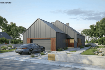 Projekt domu Longus I G2 - parterowy z poddaszem dom o powierzchni 124,11 m², dach dwuspadowy - ujęcie 9