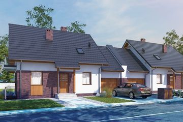  Projekt domu Duplicatus I PG1 (SLS1155) - projekt domu parterowego z poddaszem - Zdjęcie 1