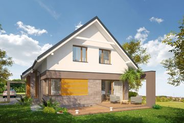  Projekt domu Citus I G1 (SLS1039) - projekt domu parterowego z poddaszem - Zdjęcie 2