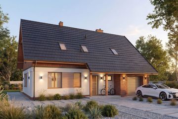  Projekt domu Vilis III G1 (SLS1029) - projekt domu parterowego z poddaszem - Zdjęcie 1