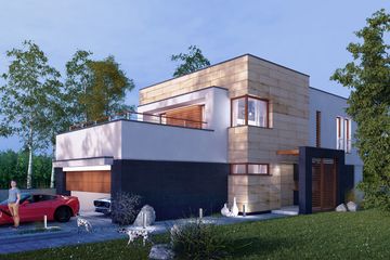  Projekt domu Audax I PG2 (SLS1064) - projekt domu z pełnym piętrem - Zdjęcie 3