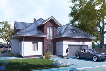  Projekt domu Acer I G2 (SLS1073) - projekt domu parterowego z poddaszem - Zdjęcie 1