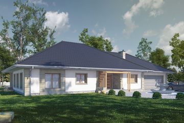  Projekt domu Magnificus I G2 (SLS1023) - projekt domu parterowego - Zdjęcie 1