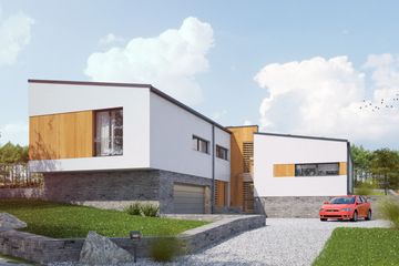  Projekt domu Flexus I G2 (SLS1035) - projekt domu z pełnym piętrem - Zdjęcie 1