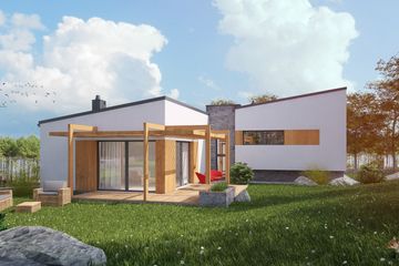  Projekt domu Flexus I G2 (SLS1035) - projekt domu z pełnym piętrem - Zdjęcie 2