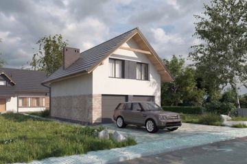  Projekt garażu Vehiculum I G2 (SLS1096) - projekt garażu parterowego - Zdjęcie 1