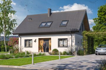Projekt domu Amor - parterowy z poddaszem dom o powierzchni 117,31 m², dach dwuspadowy - ujęcie 5