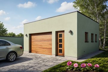  Projekt garażu G307 - Budynek garażowy (PRA1337) - projekt garażu parterowego - Zdjęcie 1