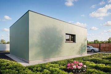  Projekt garażu G307 - Budynek garażowy (PRA1337) - projekt garażu parterowego - Zdjęcie 2