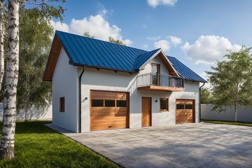  Projekt garażu G308 - Budynek garażowo - gospodarczy (PRA1338) - projekt garażu parterowego - Zdjęcie 1