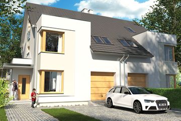  Projekt domu Diana Grande B bliźniak (WRD2522) - projekt domu parterowego z poddaszem - Zdjęcie 2