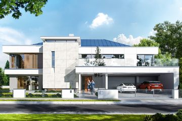  Projekt domu Willa Floryda (WAH1685) - projekt domu z pełnym piętrem - Zdjęcie 4