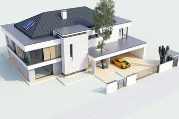  Projekt domu Willa Floryda (WAH1685) - projekt domu z pełnym piętrem - Zdjęcie 7