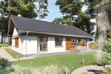  Projekt domu Milan Rex (1544) (KRD2693) - projekt domu parterowego - Zdjęcie 3