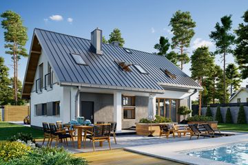  Projekt domu Skarbek As (1546) (KRD2695) - projekt domu parterowego z poddaszem - Zdjęcie 4