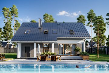  Projekt domu Skarbek As (1546) (KRD2695) - projekt domu parterowego z poddaszem - Zdjęcie 5