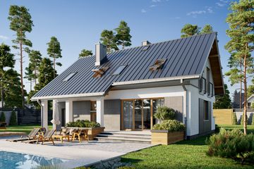  Projekt domu Skarbek As (1546) (KRD2695) - projekt domu parterowego z poddaszem - Zdjęcie 6