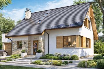  Projekt domu BW-36 wariant 2 (FL) (JGC1138) - projekt domu parterowego z poddaszem - Zdjęcie 2