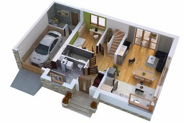  Projekt domu BW-36 wariant 2 (FL) (JGC1138) - projekt domu parterowego z poddaszem - Zdjęcie 5