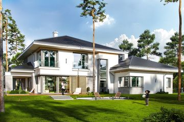  Projekt domu Spokojny zakątek (WAH1687) - projekt domu z pełnym piętrem - Zdjęcie 3