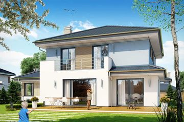  Projekt domu Szmaragd 5 (WAH1688) - projekt domu z pełnym piętrem - Zdjęcie 3