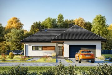  Projekt domu Tymon (1550) (KRD2699) - projekt domu parterowego - Zdjęcie 3