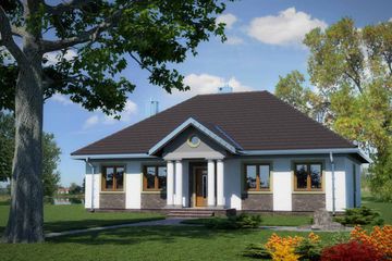  Projekt domu Aleksandria Hera (1551) (KRD2700) - projekt domu parterowego - Zdjęcie 1