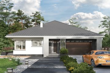  Projekt domu Ksenia (1554) (KRD2703) - projekt domu parterowego - Zdjęcie 2