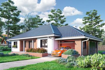  Projekt domu Eliza (1556) (KRD2704) - projekt domu parterowego - Zdjęcie 2